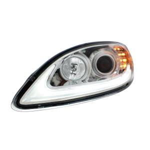 UNITED PACIFIC - UNITED PACIFIC - 31175 - FARO DE PROYECCIÓN CROMADO CON SEÑAL DE GIRO LED Y BARRA DE LUCES PARA PROSTAR INTERNACIONAL 2006-2017 - CONDUCTOR - Image 3