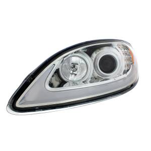 UNITED PACIFIC - UNITED PACIFIC - 31175 - FARO DE PROYECCIÓN CROMADO CON SEÑAL DE GIRO LED Y BARRA DE LUCES PARA PROSTAR INTERNACIONAL 2006-2017 - CONDUCTOR - Image 4