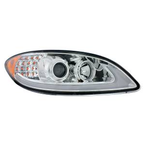 UNITED PACIFIC - UNITED PACIFIC - 31176 - FARO DE PROYECCIÓN CROMADO CON SEÑAL DE GIRO LED Y BARRA DE LUCES PARA PROSTAR INTERNACIONAL 2006-2017 - PASAJERO - Image 2