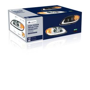 UNITED PACIFIC - UNITED PACIFIC - 31177 - FARO DE PROYECCIÓN NEGRO CON SEÑAL DE GIRO LED Y BARRA DE LUCES PARA PROSTAR INTERNACIONAL 2006-2017 - CONDUCTOR - Image 7