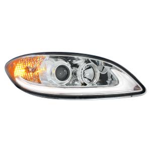 UNITED PACIFIC - 31180 - FARO DE PROYECCIÓN CROMADO CON BARRA DE LUCES LED PARA PROSTAR INTERNACIONAL 2006-2017 - PASAJERO