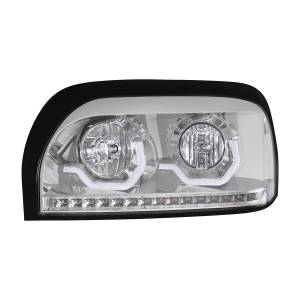 UNITED PACIFIC - UNITED PACIFIC - 31203 - FARO CROMADO CON INTERMITENTE LED Y BARRA DE LUCES PARA FREIGHTLINER CENTURY 1996-2010 - CONDUCTOR - Image 4
