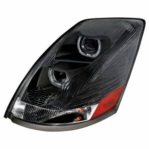 UNITED PACIFIC - UNITED PACIFIC - 31232 - FARO DE PROYECCIÓN BLACKOUT CON BARRA DE LUZ LED ÁMBAR PARA VOLVO VN/VNL 2003-2017 - CONDUCTOR - Image 2