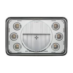 UNITED PACIFIC - UNITED PACIFIC - 31238 - ULTRALIT - FARO LED DE 4" X 6" CON DOBLE FUNCIÓN 6 LUCES DE POSICIÓN LED ÁMBAR - LUZ ALTA - Image 2
