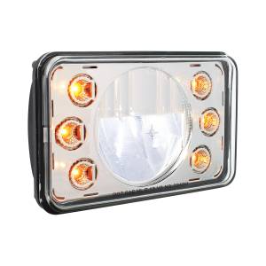 UNITED PACIFIC - UNITED PACIFIC - 31238 - ULTRALIT - FARO LED DE 4" X 6" CON DOBLE FUNCIÓN 6 LUCES DE POSICIÓN LED ÁMBAR - LUZ ALTA - Image 3