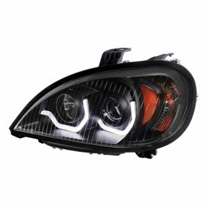 UNITED PACIFIC - 31254 - FARO DE PROYECCIÓN BLACKOUT CON LUZ DE POSICIÓN LED PARA FREIGHTLINER COLUMBIA 2001-2020 - CONDUCTOR