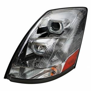 UNITED PACIFIC - UNITED PACIFIC - 31263 - FARO DE PROYECCIÓN CROMADO CON BARRA DE LUCES LED BLANCA PARA VOLVO VN/VNL 2003-2017 - CONDUCTOR - Image 2