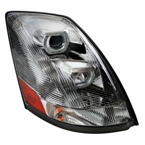 UNITED PACIFIC - UNITED PACIFIC - 31264 - FARO DE PROYECCIÓN CROMADO CON BARRA DE LUCES LED BLANCA PARA VOLVO VN/VNL 2003-2017 - PASAJERO - Image 2