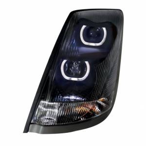 UNITED PACIFIC - UNITED PACIFIC - 31268 - FARO DE PROYECCIÓN BLACKOUT CON BARRA DE LUZ LED BLANCA PARA VOLVO VN/VNL 2003-2017 - CONDUCTOR - Image 3