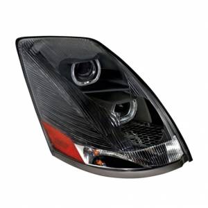 UNITED PACIFIC - UNITED PACIFIC - 31269 - FARO DE PROYECCIÓN BLACKOUT CON BARRA DE LUZ LED BLANCA PARA VOLVO VN/VNL 2003-2017 - PASAJERO - Image 2