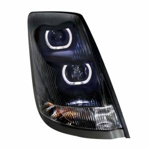 UNITED PACIFIC - UNITED PACIFIC - 31269 - FARO DE PROYECCIÓN BLACKOUT CON BARRA DE LUZ LED BLANCA PARA VOLVO VN/VNL 2003-2017 - PASAJERO - Image 3