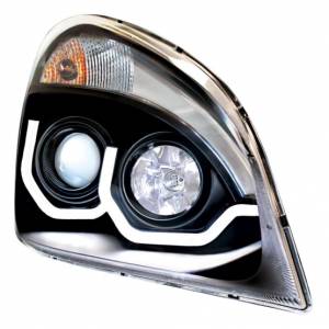 UNITED PACIFIC - UNITED PACIFIC - 31270 - FARO DE PROYECCIÓN BLACKOUT CON LUZ DE POSICIÓN LED BLANCA PARA FREIGHTLINER CASCADIA 2008-2017 - CONDUCTOR - Image 3
