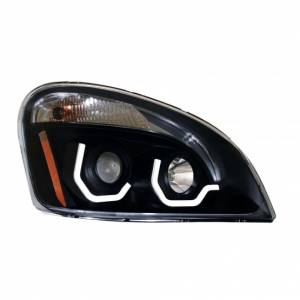 UNITED PACIFIC - 31271 - FARO DE PROYECCIÓN BLACKOUT CON LUZ DE POSICIÓN LED BLANCA PARA FREIGHTLINER CASCADIA 2008-2017 - PASAJERO