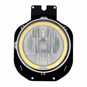UNITED PACIFIC - 31281 - FARO DE CRISTAL CON ANILLO DE HALO LED ÁMBAR PARA FREIGHTLINER CENTURY 1996-2005