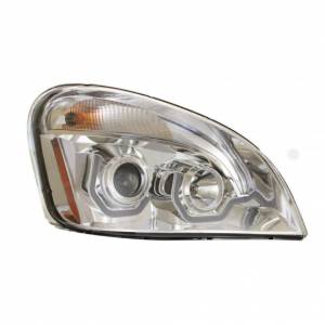 UNITED PACIFIC - UNITED PACIFIC - 31287 - FARO DE PROYECCIÓN CROMADO CON LUZ DE POSICIÓN LED BLANCA PARA FREIGHTLINER CASCADIA 2008-2017 - PASAJERO - Image 2