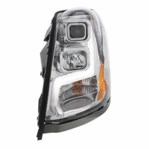 UNITED PACIFIC - UNITED PACIFIC - 31445 - FARO DE PROYECCIÓN CROMADO CON BARRA DE LUCES DE POSICIÓN LED PARA VOLVO VN/VNL 2003-2017 - CONDUCTOR - Image 3