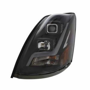 UNITED PACIFIC - UNITED PACIFIC - 31447 - FARO DE PROYECCIÓN BLACKOUT CON BARRA DE LUCES DE POSICIÓN LED PARA VOLVO VN/VNL 2003-2017 - CONDUCTOR - Image 2