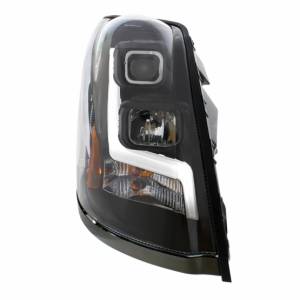 UNITED PACIFIC - UNITED PACIFIC - 31448 - FARO DE PROYECCIÓN BLACKOUT CON BARRA DE LUCES DE POSICIÓN LED PARA VOLVO VN/VNL 2003-2017 - PASAJERO - Image 3