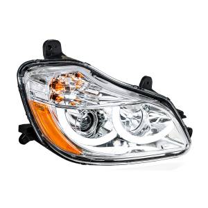 UNITED PACIFIC - 31455 - FARO DE PROYECCIÓN CROMADO CON LUZ DE POSICIÓN LED PARA KENWORTH T680 2013-2021 - PASAJERO
