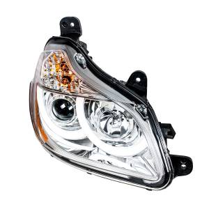 UNITED PACIFIC - UNITED PACIFIC - 31455 - FARO DE PROYECCIÓN CROMADO CON LUZ DE POSICIÓN LED PARA KENWORTH T680 2013-2021 - PASAJERO - Image 3