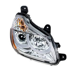 UNITED PACIFIC - UNITED PACIFIC - 31455 - FARO DE PROYECCIÓN CROMADO CON LUZ DE POSICIÓN LED PARA KENWORTH T680 2013-2021 - PASAJERO - Image 4