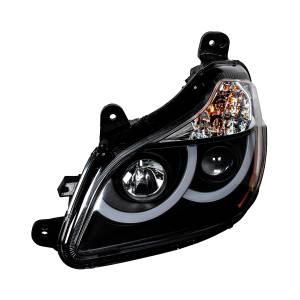 UNITED PACIFIC - UNITED PACIFIC - 31456 - FARO DE PROYECCIÓN NEGRO CON LUZ DE POSICIÓN LED PARA KENWORTH T680 2013-2021 - CONDUCTOR - Image 4