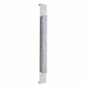 UNITED PACIFIC - 31474 - SOPORTE PARA ESPEJO CON BARRA DE LUCES DE 11 LED DE 17" - LED ÁMBAR/LENTE TRANSPARENTE