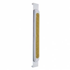 UNITED PACIFIC - 31475 - SOPORTE PARA ESPEJO CON BISEL Y BARRA DE LUCES DE 17" DE 11 LED - LED ÁMBAR/LENTE ÁMBAR