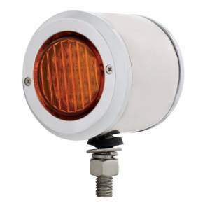 UNITED PACIFIC - 31800 - LUZ DE DOBLE CARA SS DE 2" CON 9 LUCES LED DE 2" Y BISELES - LED ÁMBAR Y ROJO/LENTE ÁMBAR Y ROJA