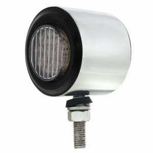 UNITED PACIFIC - 31801 - LUZ DE DOBLE CARA SS DE 2" CON 9 LUCES LED DE 2" Y OJALES - LED ÁMBAR Y ROJO/LENTE TRANSPARENTE
