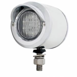 UNITED PACIFIC - 31803 - LUZ DE DOBLE CARA SS DE 2" CON 9 LUCES Y VISORES LED DE 2" - LED ÁMBAR Y ROJO/LENTE TRANSPARENTE