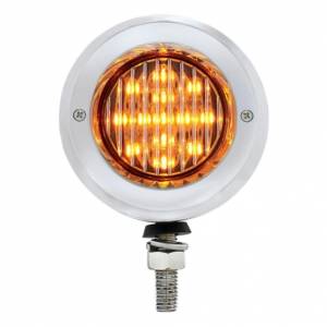 UNITED PACIFIC - UNITED PACIFIC - 31816 - LUZ INOXIDABLE DE DOBLE CARA DE 2-1/2" CON LUCES LED Y BISELES - LED ÁMBAR Y ROJO/LENTE TRANSPARENTE - Image 3