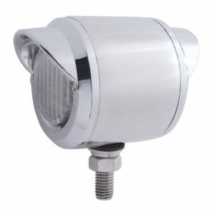 UNITED PACIFIC - 31817 - LUZ INOXIDABLE DE DOBLE CARA DE 2-1/2" CON LUCES LED Y VISORES - LED ÁMBAR Y ROJO/LENTE TRANSPARENTE