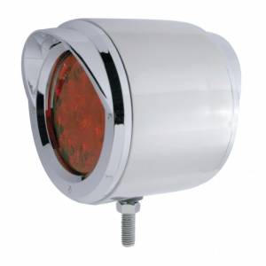 UNITED PACIFIC - 31836 - LUZ SS DE DOBLE CARA CON 10 LUCES LED DE 4" CON VISORES - LED ÁMBAR Y ROJO/LENTE ÁMBAR Y ROJA