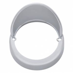 UNITED PACIFIC - 32119 - BISEL DE LUZ DE CABINA DE PLÁSTICO CROMADO CON VISERA PARA LUZ DE CABINA ESTILO TRUCK-LITE DE UNITED PACIFIC
