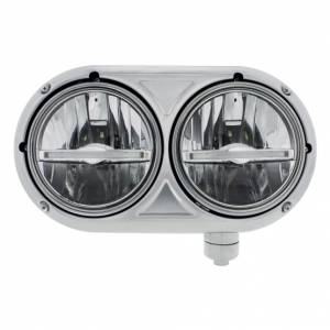 UNITED PACIFIC - UNITED PACIFIC - 32141 - CONJUNTO DE FAROS CON CARCASA DE 304 SS Y FAROS LED CON LUZ DE POSICIÓN LED ÁMBAR PARA PETERBILT 359 - PASAJERO - Image 2