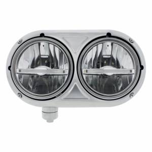 UNITED PACIFIC - UNITED PACIFIC - 32143 - CONJUNTO DE FAROS CON CARCASA DE 304 SS Y FAROS LED CON LUZ DE POSICIÓN LED BLANCA PARA PETERBILT 359 - CONDUCTOR - Image 2