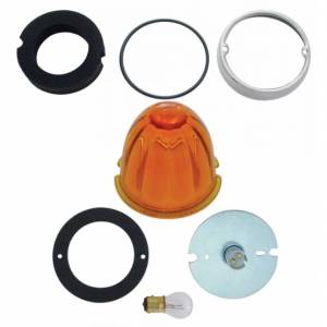 UNITED PACIFIC - 32153 - KIT DE CONVERSIÓN DE LUZ DE CABINA ESTILO GRAKON 1000 CON LENTE DE CRISTAL SANDÍA Y BASE 1157 - ÁMBAR