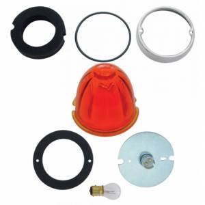 UNITED PACIFIC - 32154 - KIT DE CONVERSIÓN DE LUZ DE CABINA ESTILO GRAKON 1000 CON LENTE DE CRISTAL SANDÍA Y BASE 1157 - ÁMBAR OSCURO