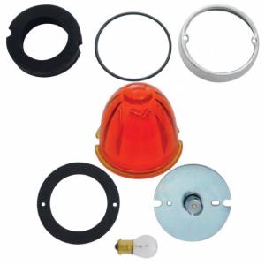 UNITED PACIFIC - 32164 - KIT DE CONVERSIÓN DE LUZ DE CABINA ESTILO GRAKON 1000 CON LENTE DE CRISTAL SANDÍA Y BASE 1156 - ÁMBAR OSCURO