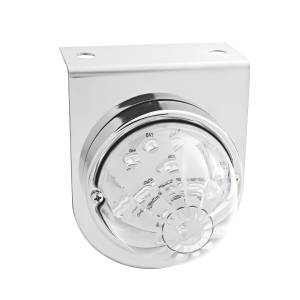 UNITED PACIFIC - 32320 - SOPORTE DE LUZ INOXIDABLE CON LUZ DE SANDÍA DE 17 LED - LED ÁMBAR/LENTE TRANSPARENTE