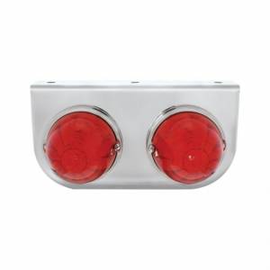 UNITED PACIFIC - 32323 - SOPORTE DE LUZ INOXIDABLE CON 2X 17 LUCES LED SANDÍA - LED ROJO/LENTE ROJA