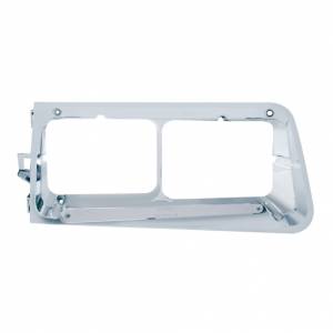 UNITED PACIFIC - 32368 - BISEL DE FARO DE 14 LED PARA FREIGHTLINER FLD 1989-2009 - PASAJERO - LED ÁMBAR/LENTE CROMADA