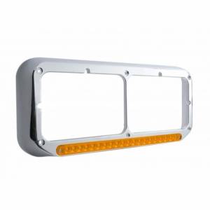 UNITED PACIFIC - UNITED PACIFIC - 32506 - BISEL RECTANGULAR DE DOBLE FARO CON BARRA DE LUCES LED SECUENCIAL (PASAJERO) - LED ÁMBAR/LENTE ÁMBAR - Image 2
