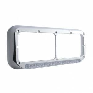 UNITED PACIFIC - UNITED PACIFIC - 32507 - BISEL RECTANGULAR DE DOBLE FARO CON BARRA DE LUCES LED SECUENCIAL (PASAJERO) - LED ÁMBAR/LENTE TRANSPARENTE - Image 2