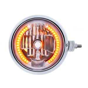 UNITED PACIFIC - 32544 - CONJUNTO DE FAROS FAROS ESTILO GUÍA SS 682-C CON LENTE DE CRISTAL Y LUZ DE POSICIÓN DE 34 LED - DERECHO (MONTAJE HORIZONTAL)