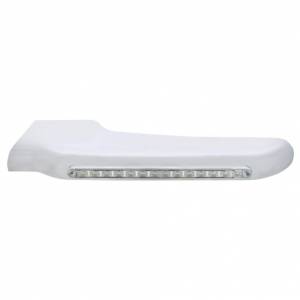 UNITED PACIFIC - 32562 - CUBIERTA DE GUARDABARROS DELANTERO DE 14 LED ÁMBAR PARA PETERBILT 388 (2008-2015) Y 389 (2008-2023) - LENTE TRANSPARENTE - CONDUCTOR