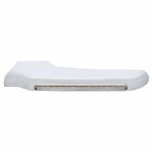 UNITED PACIFIC - 32564 - CUBIERTA DE GUARDABARROS DELANTERO DE 14 LED ÁMBAR PARA PETERBILT 388 (2008-2015) Y 389 (2008-2023) - LENTE CROMADA - CONDUCTOR