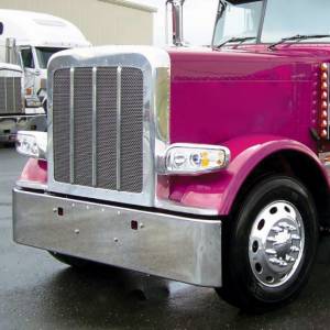 UNITED PACIFIC - UNITED PACIFIC - 32565 - TAPA GUARDABARROS DELANTERO 14 LED AMBAR PARA PETERBILT 388 (2008-2015) Y 389 (2008-2023) - LENTE CROMADA - PASAJERO - Image 4