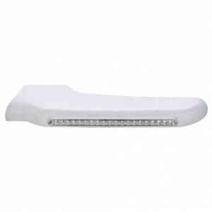 UNITED PACIFIC - 32568 - CUBIERTA DE GUARDABARROS DELANTERO DE 19 LED ÁMBAR PARA PETERBILT 388 (2008-2015) Y 389 (2008-2023) - LENTE TRANSPARENTE - CONDUCTOR